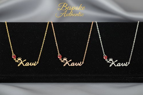 Collar Kavi - mismo diseño en 3 acabados
